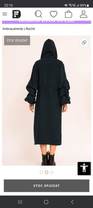 Rochie Bluzat M cu gluga