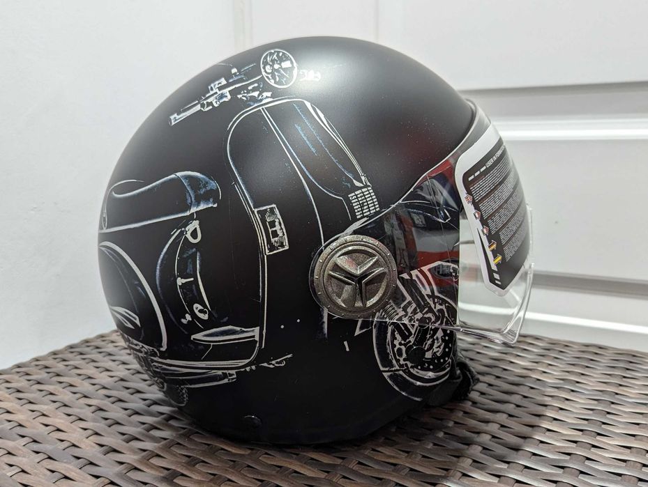 Casca moto chopper /scooter NZI Zeta Vespa, marime S, M si L - open