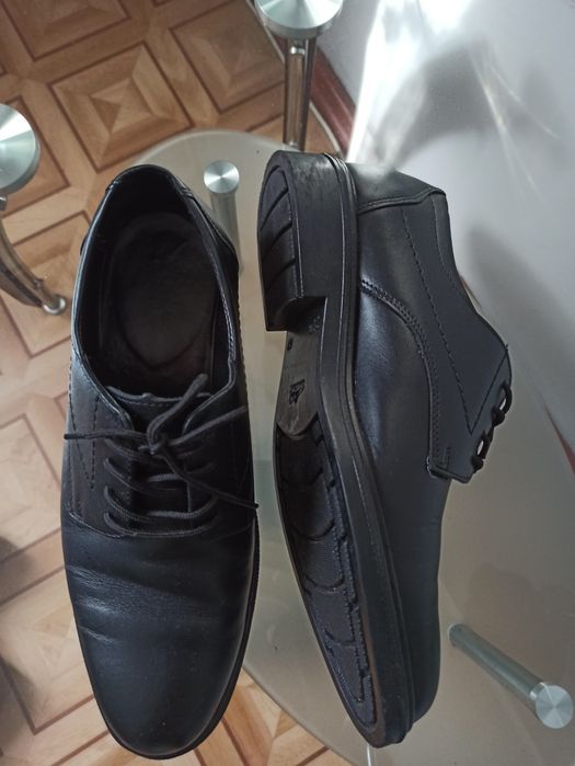 Туфли черные кожаные