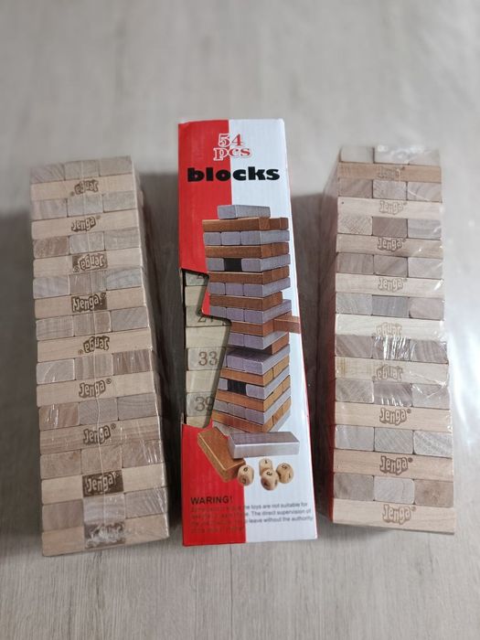 НАСТОЛЬНАЯ ИГРА "JENGA" (ДЖЕНГА) CLASSIC. Новая. Быстрая доставка 24/7