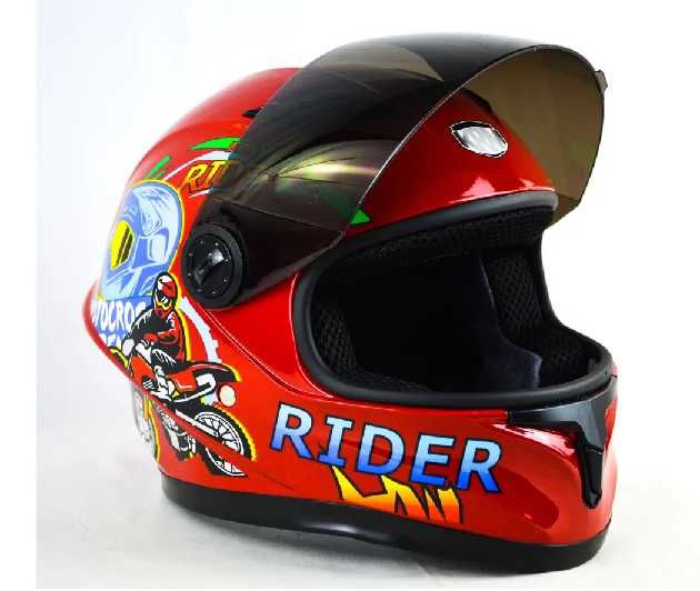 Детска каска Мотор/Мотопед/Вело/Скутер/Атв Шлем 3-ри цвята