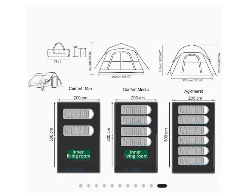 Надуваема палатка за къмпинг