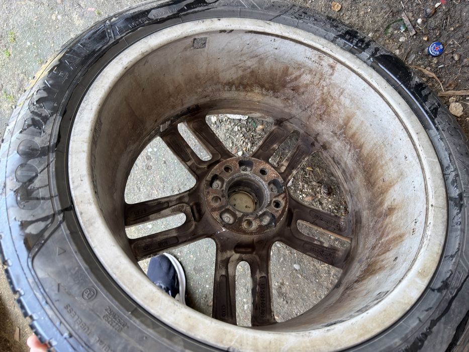 Jante originale Audi 18” + anvelope – stare foarte bună, fără suduri/îndoituri