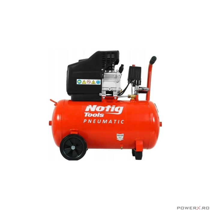 Compresor de aer cu 1 cilindru, 50L, 230V NOTIG