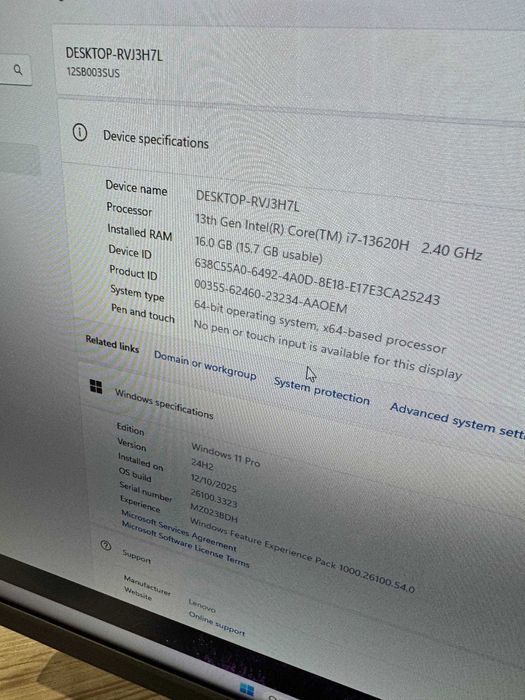 Американский Моноблок Lenovo 27" Thinkcentre neo 50a 27 Gen 5