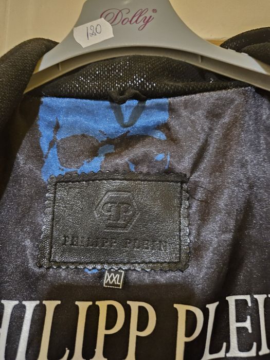 Geacă Philipp Plein – 100% piele naturală de miel (Lambskin) – XXL