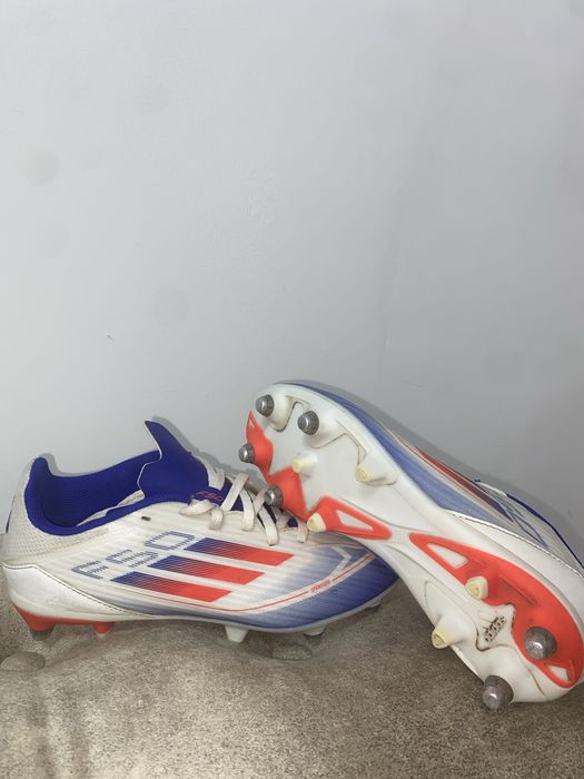 Ghete fotbal copii adidas F50, ghete fotbal copii adidas 19.3 albastru