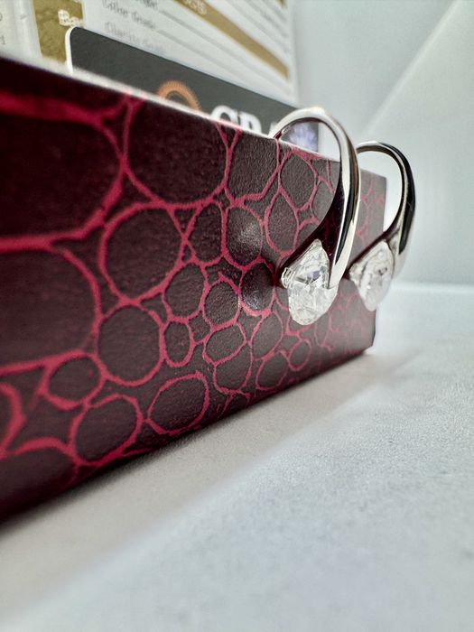 Стебърни обеци с мойсанит (Диамант) 1 карат