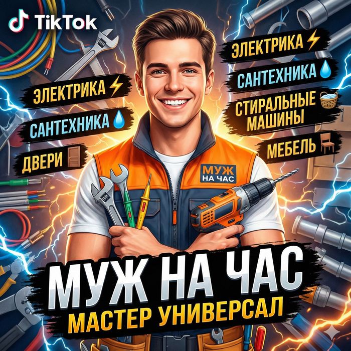 Муж на час в Алматы | Сантехника • Электрика • Мелкий ремонт