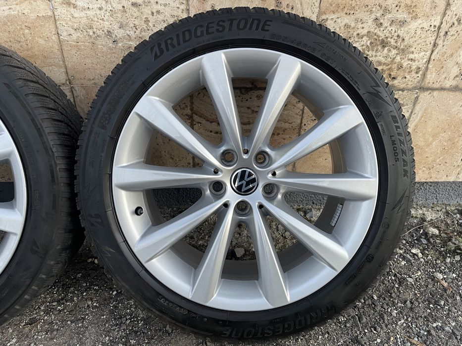Jante 18 Skoda Superb Vw Passat B8 Arteon Anvelope Roti iarna 235 45