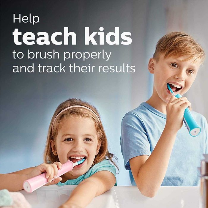 Детска електрическа четка за зъби Philips Sonicare for Kids 3+ Bluetooth HX6351/41 Pink