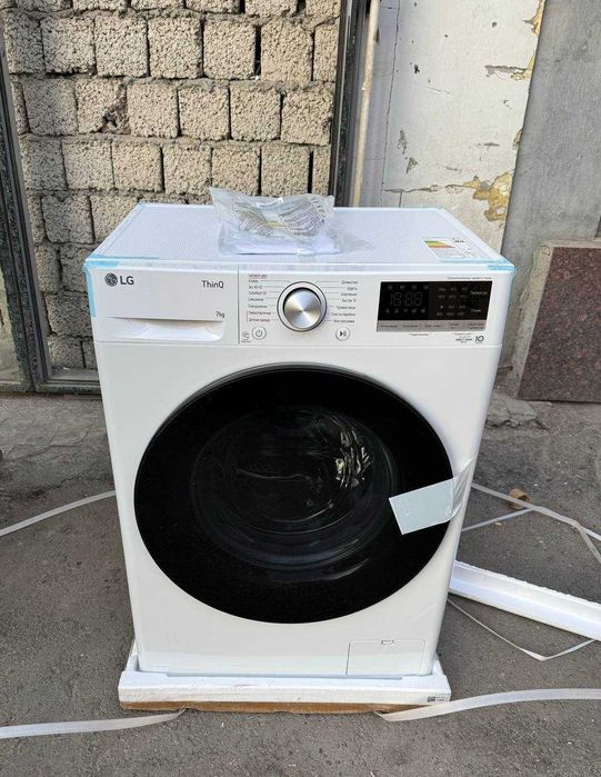 Стиральная машина LG 7 кг F2V5HS5W AI DD Steam TurboWash