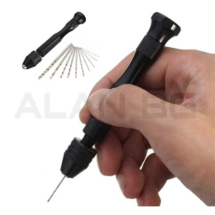 Мини дрелка със свредла с безключов патронник / 26 части