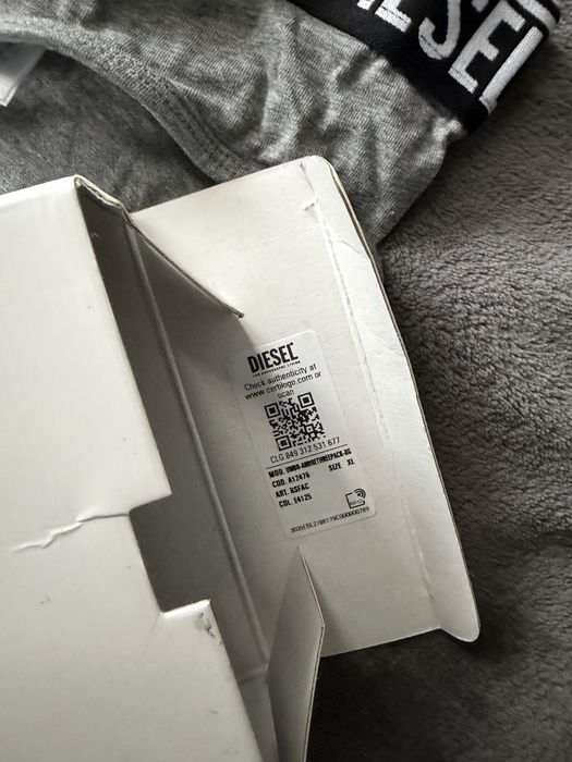 Diesel Umbr set 3 chiloti negru-gri-bleumarin marimea XL noi originali