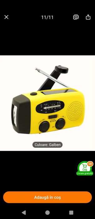 Radio de urgență, Galben