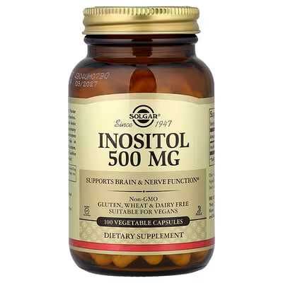 Solgar, Инозитол, 500 мг. Солгар инозитол, Solgar inositol
