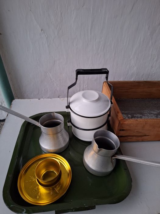 Ретро Тава.Канчета за храна.Голяма руска тенджера