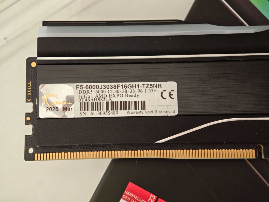 Memorie RAM G.Skill DDR5 6000 MHz 16 GB CL30 noua/garantie (doar AMD) schimb DDR4 sau placa video