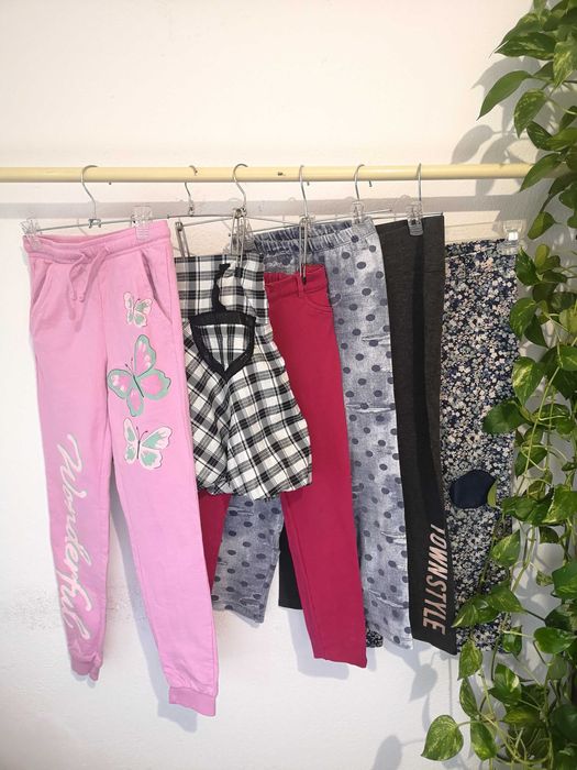 20 евро = 40бр Огромен лот детски дрехи Рр 6-8г 116-128см рокля пола дънки клин блуза обувки