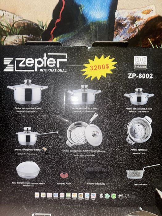 Zepter сервиз 24к и комплект за готвене