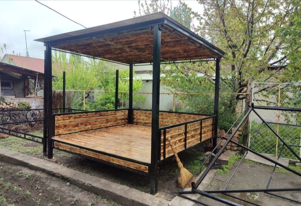 Тапчан беседки скамейки Мангалы