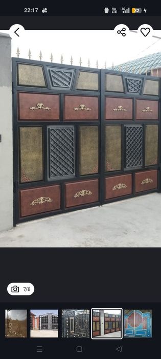 Покраска ворот. Професионально