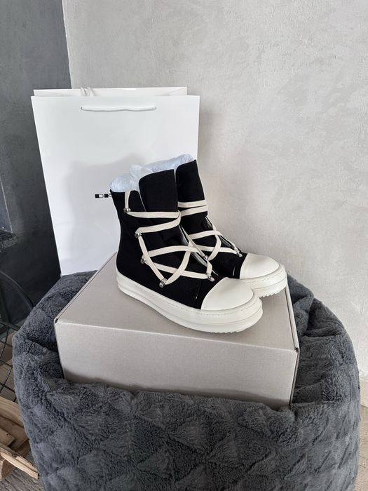 Rick Owens Lido DRKSHDW Hexa High Black Milk