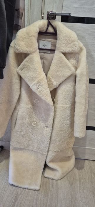 Шуба овчина бежевая