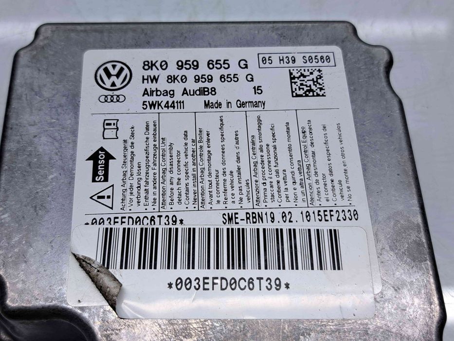 Calculator airbag  AUDI A5 (8T3) [Fabr 2007-2015] 8K0959655G 2.0 TDI C