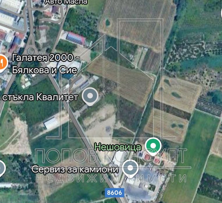 Парцел в Пловдив-Индустриална зона - Юг площ 12349 цена 308725