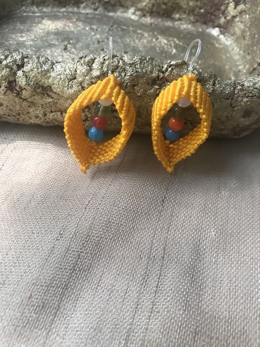 Cercei macrame, handmade