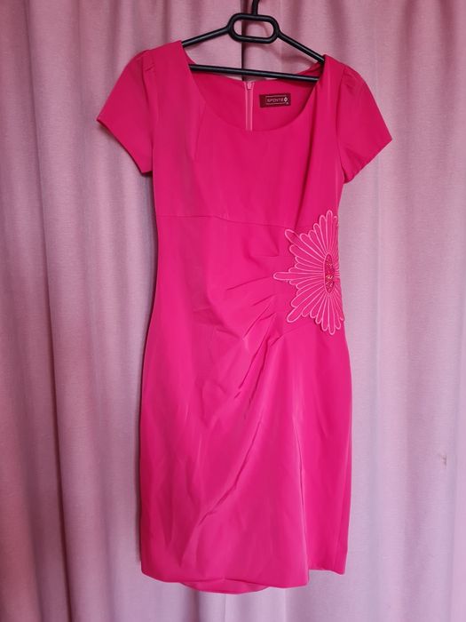 Дамска официална дълга рокля червена,черна,розова