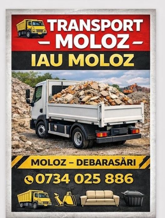 Iau moloz varsat și în saci