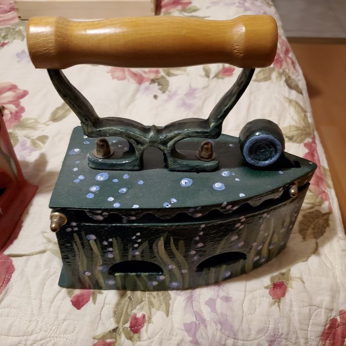 Fier de calcat cu jar,hand mare,unicat,stilizat