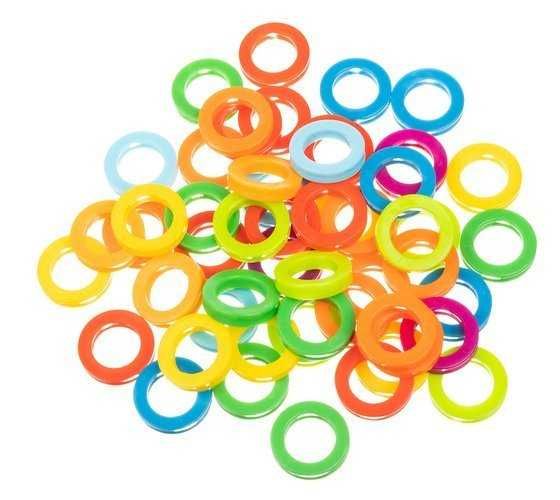 Цветен дървен сортер с плодове и цифри