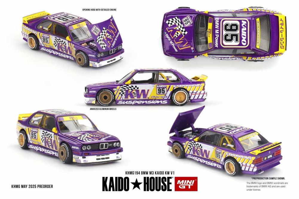 Machetă BMW M3 (E30) Kaido KW V1 1:64 Kaidohouse MGTKHMG194