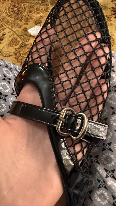 Мюли -шлепанцы сетка