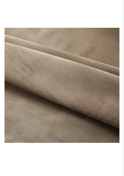 Draperie opacă, bej, 290 x 245 cm, catifea, cu cârlige