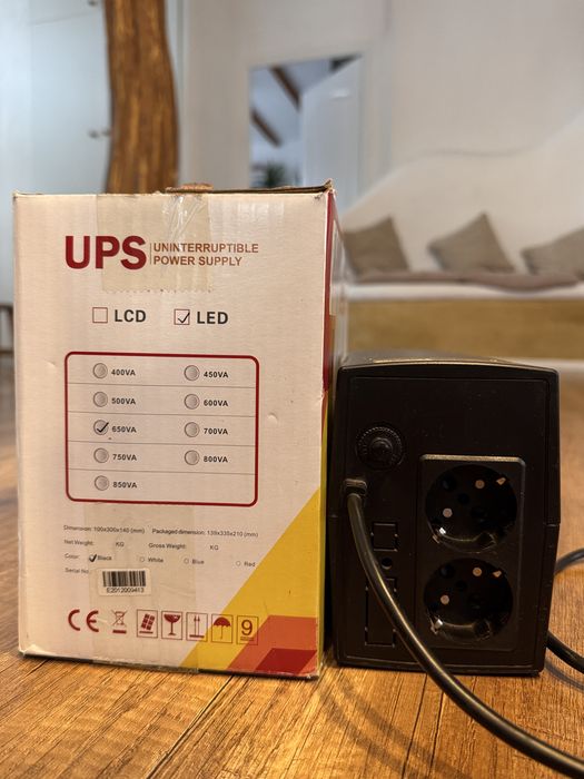 UPS Braun Group 650VA / 390W  backup de curent ,sursa neintreruptibila