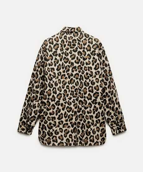 Zara риза с животински принт