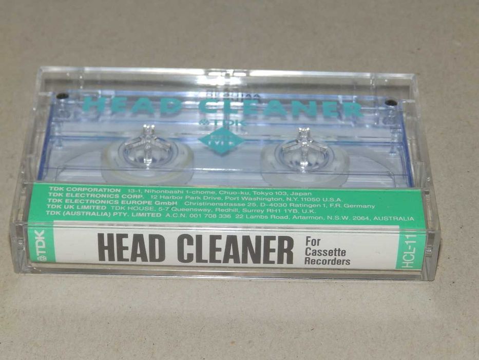 Касета за почистване на глави на касетофон, дек