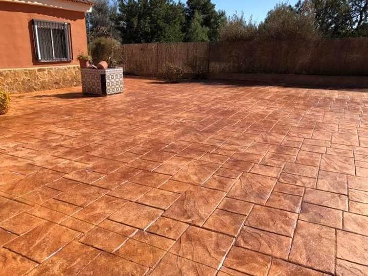 Pavaje din beton amprentat si elicopterizat