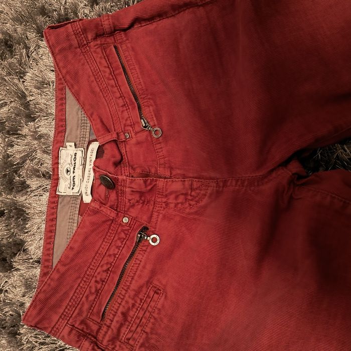 Jeans tip reiat Tom Tailor, roșii, mărimea 36