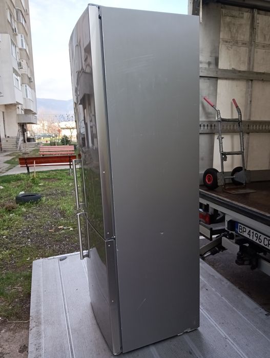 Огромен XXL иноксов комбиниран хладилник с фризер Сименс Siemens No Frost A+++ 2 години гаранция!