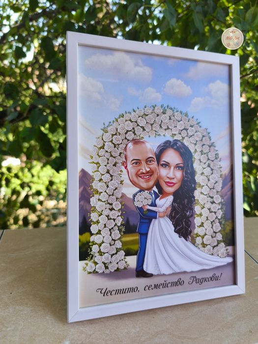 Шарж за 14 февруари или друг празник или кутийка за шоколад