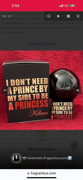 KILIAN PRINCESS Луксозен Лимитиран Парфюм на Принцесата Топ КЛАСА&ЛУКС