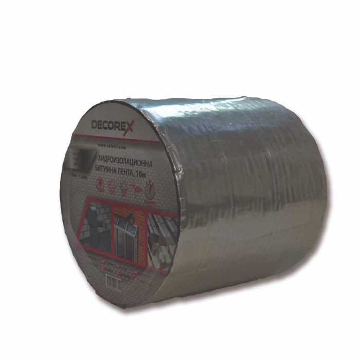 Лента битумна за хидроизолация сива Decorex 150мм*10м*1.2мм