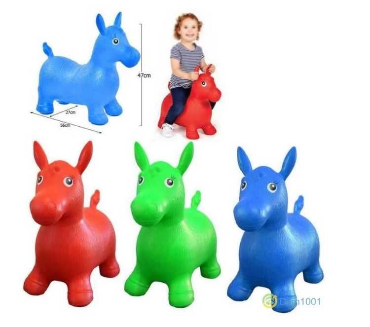 Надуваемо гумено конче Атлас, скачащо магаре
