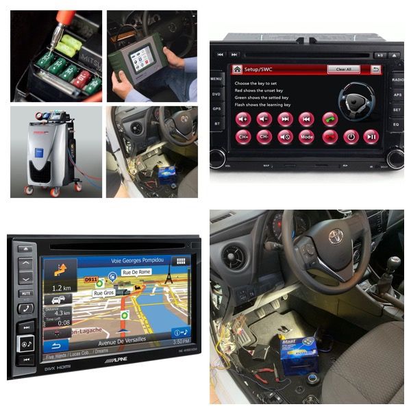Montaj navigatie auto sisteme audio alarme  camera marsalier senzori