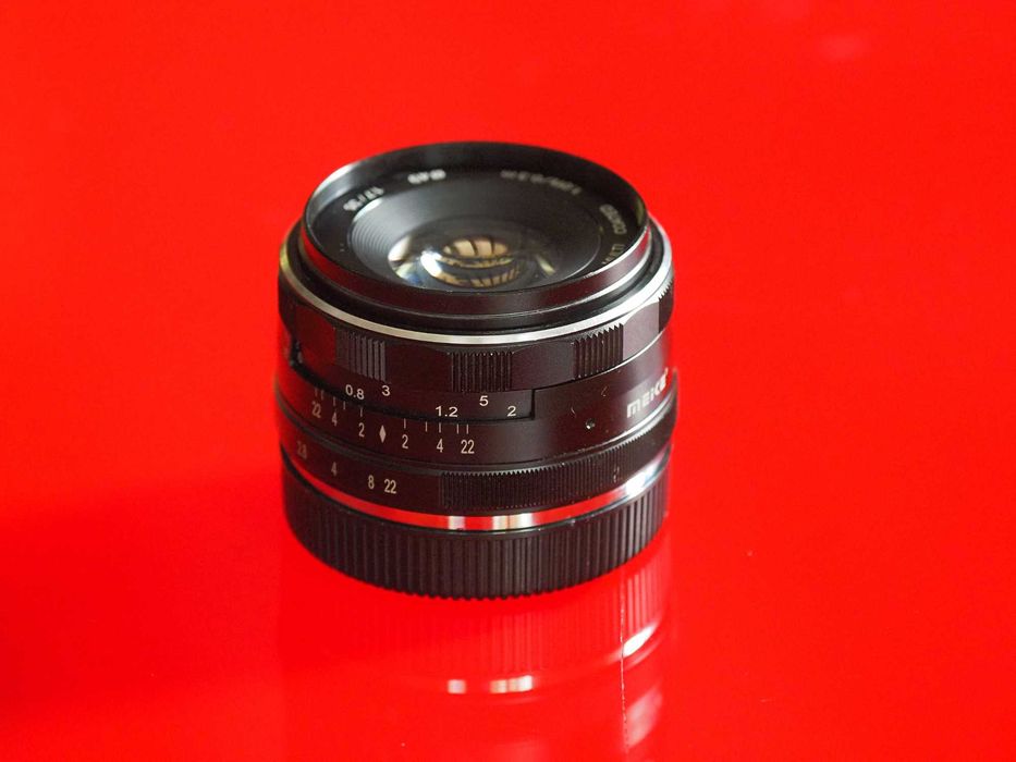 Obiectiv Meike 35mm F1.7 APS-C montura Sony E, Recordata Data Back 2 Olympus